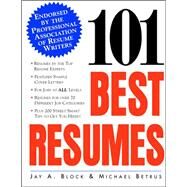101 Best Resumes: Endorsed by the Professional Association of Resume Writers by Block, Jay; Betrus, Michael, 9780070328938