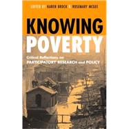 Knowing Poverty by Brock, Karen; McGee, Rosemary, 9781853838941