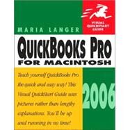 QuickBooks Pro 2006 for Macintosh Visual QuickStart Guide by Langer, Maria, 9780321348944