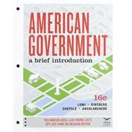 American Government A Brief Introduction by Lowi, Theodore J.; Ginsberg, Benjamin; Shepsle, Kenneth A.; Ansolabehere, Stephen, 9780393538984