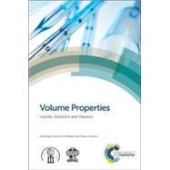 Volume Properties by Wilhelm, Emmerich; Letcher, Trevor M., 9781849738996