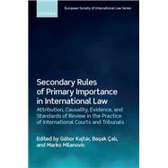 Secondary Rules of Primary Importance in International Law Attribution, Causality, Evidence, and Standards of Review in the Practice of International Courts and Tribunals by Kajtr, Gbor; ali, Basak; Milanovic, Marko, 9780192869012