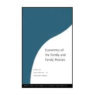 Economics of the Family and Family Policies by Jonung; Christina, 9780415149020