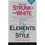 The Elements of Style,Strunk, William, Jr.; White,...,9780205309023