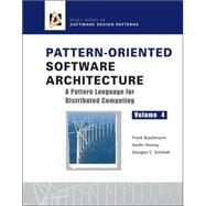 Pattern-Oriented Software Architecture, A Pattern Language for Distributed Computing by Buschmann, Frank; Henney, Kevlin; Schmidt, Douglas C., 9780470059029