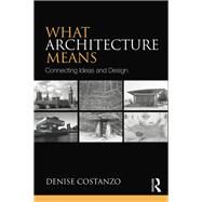 What Architecture Means: Connecting Ideas and Design by Costanzo; Denise, 9780415739030