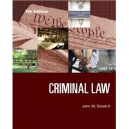 Criminal Law by Scheb, II, John, 9781285459035