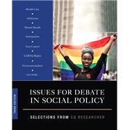 Issues for Debate in Social Policy by CQ Researcher, 9781544389035