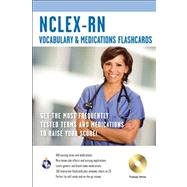 NCLEX-RN: Vocabulary & Medications Flashcards, Premium Edition (Book with CD-ROM) by Staff of Research Education Association, 9780738609058