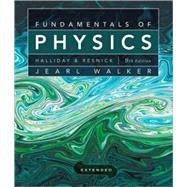 Fundamentals of Physics Extended, 9th Edition by David Halliday (University of Pittsburgh); Robert Resnick (Rensselaer Polytechnic Institute); Jearl Walker (Cleveland State University), 9780470469088