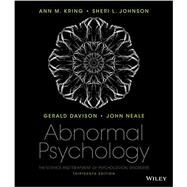 Abnormal Psychology by Kring, Ann M.; Johnson, Sheri L.; Davison, Gerald C. (CON); Neale, John M. (CON), 9781118859094