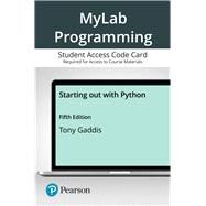 MyLab Programming with Pearson eText -- Access Card -- for Starting out with Python by Gaddis, Tony, 9780136679110