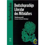 Deutschsprachige Literatur Des Mittelalters by Wachinger, Besorgt Von Burghart, 9783110169119