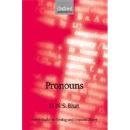 Pronouns by Bhat, D. N. S., 9780199269129