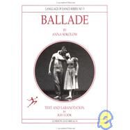 Ballade by Anna Sokolow by Cook,Ray, 9782881249129