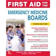 First Aid for the Emergency Medicine Boards Third Edition by Blok, Barbara; Cheung, Dickson; Platts-Mills, Timothy, 9780071849135
