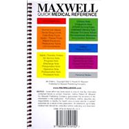 Maxwell Quick Medical Reference (Large Pocket) by Maxwell, Robert W., 9780964519152