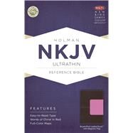 NKJV Ultrathin Reference Bible, Brown/Pink LeatherTouch with Magnetic Flap by Unknown, 9781586409166