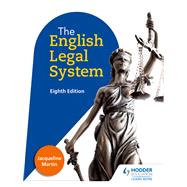 English Legal System Eighth Edition by Jacqueline Martin, 9781471879173