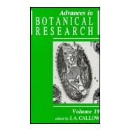 Advances in Botanical Research/1993 by Callow, J. A., 9780120059195