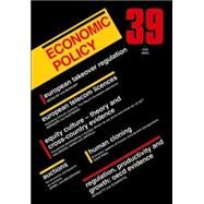 Economic Policy 39 by De Menil, Georges; Portes, Richard; Sinn, Hans-Werner; Baldwin, Richard; Bertola, Giuseppe; Seabright, Paul, 9781405119207