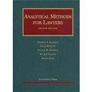 Analytical Methods for Lawyers by Jackson, Howell E.; Kaplow, Louis; Shavell, Steven M.; Viscusi, W. Kip; Cope, David, 9781599419213