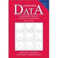 Learning From Data: An Introduction To Statistical Reasoning by Glenberg; Arthur, 9780805849219