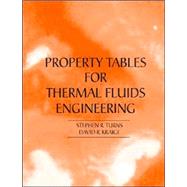 Properties Tables Booklet for Thermal Fluids Engineering by Stephen  Turns , David Kraige, 9780521709224