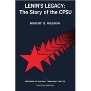 Lenin's Legacy by Wesson, Robert, 9780817969226