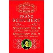 Symphonies Nos. 8 & 9 by Schubert, Franz, 9780486299235
