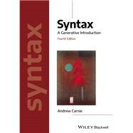 Syntax: A Generative...,Andrew Carnie (University of...,9781119569237