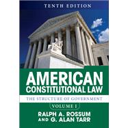 American Constitutional Law by Rossum, Ralph A.; Tarr, G. Alan, 9780367319243