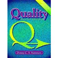 Quality by Summers, Donna C. S., 9780130999245