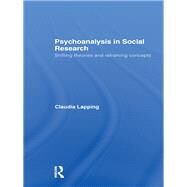 Psychoanalysis in Social Research: Shifting theories and reframing concepts by Lapping; Claudia, 9780415479257