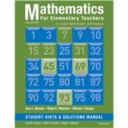 Mathematics for Elementary Teachers Student Hints by Musser, Gary L.; Peterson, Blake E.; Burger, William F., 9781118679258