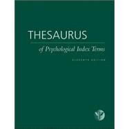 Thesaurus of Psychological Index Terms by Gallagher, Lisa  A., 9781591479260