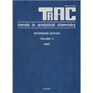 Trac Trends in Analytical Chemistry: Reference Edition, 1992 by Brinkman, Udo A. Th.; Bruno, A. E.; Burlingame, A. L. (CON), 9780444899262