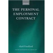 The Personal Employment Contract by Freedland, Mark, 9780199249268