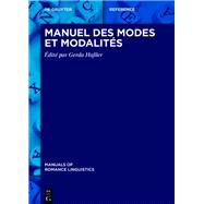 Manuel Des Modes Et Modalits by Hassler, Gerda, 9783110549270