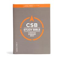 CSB Study Bible, Large Print Edition, Hardcover Red Letter, Study Notes and Commentary, Illustrations, Ribbon Marker, Sewn Binding, Easy-to-Read Bible Serif Type by CSB Bibles by Holman, 9781462779284
