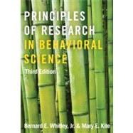 Principles of Research in Behavioral Science: Third Edition by Whitley, Jr., Bernard E., 9780415879286