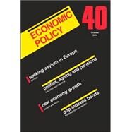 Economic Policy 40 by De Menil, Georges; Portes, Richard; Sinn, Hans-Werner; Baldwin, Richard; Bertola, Giuseppe; Seabright, Paul, 9781405119290