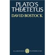Plato's Theaetetus by Bostock, David, 9780198239307
