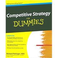 Competitive Strategy For Dummies by Pettinger, Richard, 9780470779309
