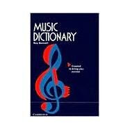 Music Dictionary by Roy Bennett, 9780521569309