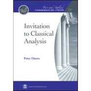 Invitation to Classical Analysis by Duren, Peter, 9780821869321