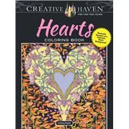 Creative Haven Hearts Coloring Book Romantic Designs on a Dramatic Black Background by Boylan, Lindsey, 9780486809328