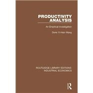 Productivity Analysis by Wang, Doris Yi-Hsin, 9781138569331