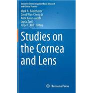 Studies on the Cornea and Lens by Babizhayev, Mark A.; Li, David Wan-cheng; Kasus-jacobi, Anne; oric, Lepa; Ali, Jorge L., 9781493919345