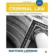 Contemporary Criminal Law by Lippman, Matthew, 9781483379364